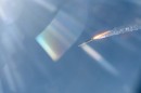 Cosmic Girl Launches Launcher One rocket