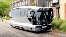 The new autonomous shuttles are being tested on the road of Cambridge