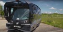 The new autonomous shuttles are being tested on the road of Cambridge