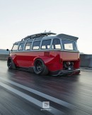 Ultra-Widebody Volkswagen Bus "Volkswide" Looks Like a Racing Van With Porsche Hints
