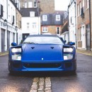 Unique Blue Ferrari F40 Has Loud Tubi Exhaust