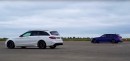 Unique F81 BMW M3 Wagon Drag Races AMG C63 S Rival