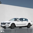 2023 BMW 7 Series fully electric i7 render by KDesign AG on Instagram