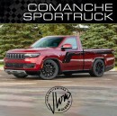modern Jeep Comanche rendering