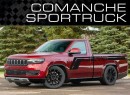 modern Jeep Comanche rendering
