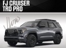 Toyota FJ Cruiser TRD Pro rendering