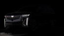 2024 Cadillac Escalade EV facelift rendering by AutoYa