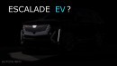 2024 Cadillac Escalade EV facelift rendering by AutoYa