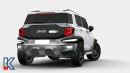 2024 Jeep Comanche EV render by Kleber Silva (KDesign AG) on Behance