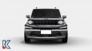 2024 Jeep Comanche EV render by Kleber Silva (KDesign AG) on Behance