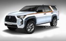2024 Toyota 4Runner Hybrid rendering by TopElectricSUV.com