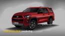 2024 Toyota 4Runner Hybrid rendering by TopElectricSUV.com