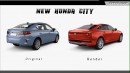 2024 Honda City Subcompact Sedan rendering by Digimods DESIGN