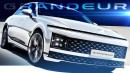 Unofficial Hyundai Grandeur (Azera) luxury sedan rendering by Gotcha Cars