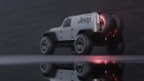 Jeep Wrangler EV Concept rendering by farzinnimaa