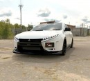 Mitsubishi Lancer EVO XI unofficial revival rendering by rostislav_prokop