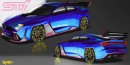Subaru WRX STi coach doors rendering by nemojunglist