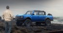 Ford Bronco Pickup rendering by Mo Aoun on Instagram