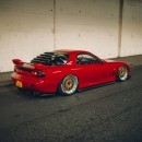Mazda RX-7 Rear Window Louvers (production version)