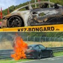 Porsche 911 GT3 Burns To a Crisp on Nurburgring