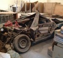 Blu Turchese Lamborghini Countach saved for restoration (2019)