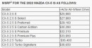 2022 Mazda CX-5 prices