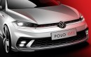2022 Volkswagen Polo GTI teased in design rendering