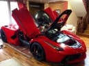 LaFerrari parked in a living room