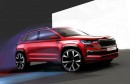 Facelifted Skoda Karoq teased in official sketches