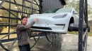 Tesla on 115-inch wheels sees the world from a whole new perpective