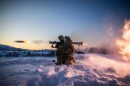 A Marine with U.S. Marine Forces Europe and Africa fires a Shoulder-Launched Multipurpose Assault Weapon during a live-fire range in Norway