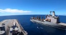USS America sailing next to USNS Rappahannock