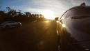 Lexus LC500 vs Jaguar F-Type drag race on Motor