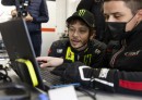 Valentino Rossi at the first test session with his new team