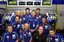 Valentino Rossi and the Yamaha crew