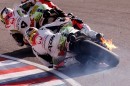 MotoGP Argentina round, 2015, Hernadez' bike on fire