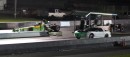 Fourth-generation Pontiac Firebird drag races Top Fuel dragster on Shift