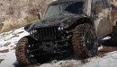 Vanderhall Brawley playing in the mud and snow
