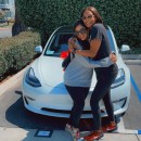 Kobe Bryant's wife and his sister bond over a Tesla Model 3 offered as a gift
