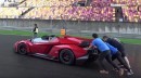 Veneno Roadster Pushed into World's Largest Hypercar Meet at Shanghai Circuit