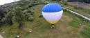 VAZ Oka turned hot air balloon nacelle in Russia
