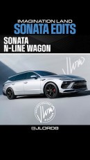 Hyundai Sonata Station Wagon & Lamborghini Revuelto Aero Pack renderings