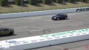 ProCharged Chevy Camaro SS roll race explosion on The Drag Race