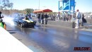 Blower Chevy Camaro vs Turbo Ford Mustang drag race by Jmalcom2004
