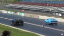 Ford Mustang Mach 1 vs Dodge Demon drag race on Wheels