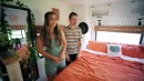 Vintage RV Was Renovated Into a Gorgeous, Affordable Tiny Home on Wheels With a Loft Bed