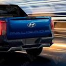 2024 Hyundai Palisade EV Unibody Pickup Truck rendering by KDesign AG