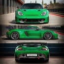 2024 Porsche Carrera GT Revival based on 911 GTS rendering by spdesignsest