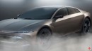 2026 Chevrolet Corvette RS EV sedan rendering by Halo oto
