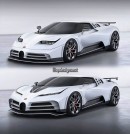 Bugatti Centodieci redesign for EB110 greatness rendering by spdesignsest